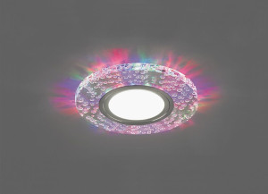 Светильник встраиваемый с белой LED подсветкой Feron CD953 потолочный MR16 G5.3, прозрачный