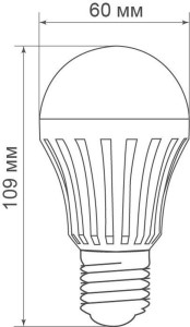 Светильник аккумуляторный, 5W Е27 AC/DC (литий-ионная батарея), белый, EL116 артикул 12984