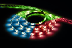 Cветодиодная LED лента Feron LS607, 30SMD(5050)/м 7.2Вт/м 5м IP65 12V RGB Артикул 27649