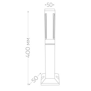 Светильник уличный светодиодный Feron DH602, 5W, 250Lm, 4000K, черный 11706