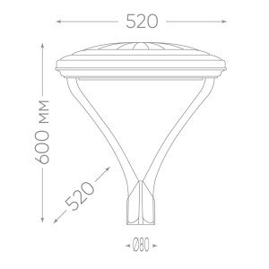 Светильник уличный FERON, SP7020, 50W 5000lm 5000K, серый 48440