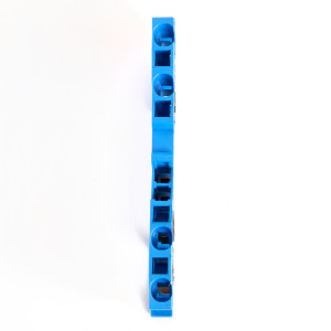 Зажим пружинный, 4-проводной проходной ЗНИ - 2,5 (JXB ST 2,5), синий STEKKER 39971