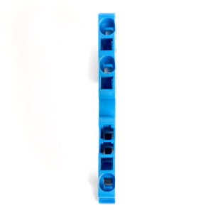 Зажим пружинный, 3-проводной проходной ЗНИ - 2,5 (JXB ST 2,5), синий STEKKER 39969