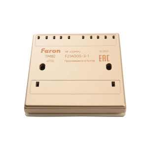 Выключатель беспроводной FERON, TM82, 230V, 500W, двухклавишный, золото 41726