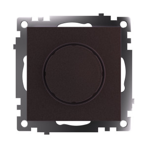 Выключатель диммирующий TRIAC(механизм), STEKKER GLS10-7106-04, 250V, 500W, серия Катрин, шоколад 49017