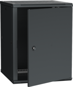 Шкаф настенный LINEA W 18U 600х600мм дверь металл RAL 9005 ITK LWR5-18U66-MF