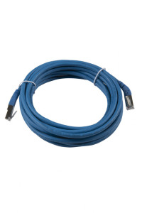 Hyperline PC-APM-STP-RJ45/L45-RJ45/R45-C6-5M-LSZH-BL Патч-корд F/UTP угловой, экранированный, левый 45°-правый 45°, Cat.6 (100% Fluke Component Tested), LSZH, 5 м, синий