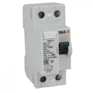 Выключатель дифференциального тока (УЗО) 2п 25А 10мА ВД1-63-2125-АС-УХЛ4 электронное КЭАЗ 318457