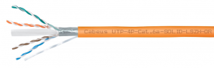 Витая пара U/UTP кат. 6а Cabeus UTP-4P-Cat.6a-SOLID-LSZH-OR 4 пары оранжевая