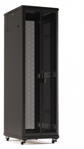 Шкаф напольный 19-дюймовый 42U Hyperline TTBR-4268-DD-RAL9005