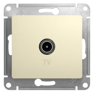 Механизм розетки TV 1-м СП Glossa проходной 4DB беж. SE GSL000292