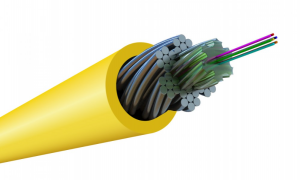 Оптоволоконный кабель 9/125 одномодовый Hyperline FO-AWS1-IN-9-4-LSZH-YL 4 волокна желтый