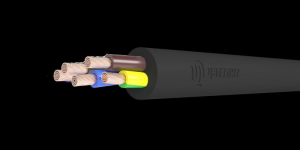 Силовой кабель КГ-ХЛ 5х6 Цветлит 00-00142815 черный