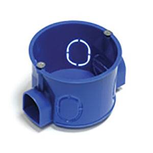 Ecoplast 44661 Коробка установочная D60x40мм со стык. ушками межцентр. 71мм, IP20, синий