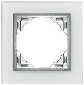 Efapel 90910 TCA Одиночная рамка, стекло/алюминий