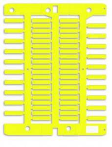 DKC / ДКС NUT18Y Маркировка для провода, жесткая, для трубочек. 4х18мм. Желтая