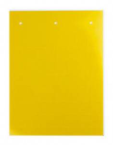 DKC / ДКС TAS359AY Табличка полужесткая, клейкое основание, ПВХ-0,5. Желтая