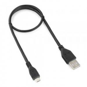 Кабель USB 2.0 Pro Cablexpert CCP-mUSB2-AMBM-0.5M, AM/microBM 5P, 0.5м, экран, черный, пакет