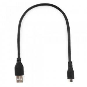 Кабель USB 2.0 Pro Cablexpert CCP-mUSB2-AMBM-0.3M, AM/microBM 5P, 0.3м, экран, черный, пакет