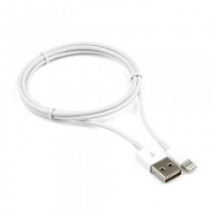 Кабель USB Cablexpert CC-USB-AP2MWP AM/Lightning, для iPhone5/6/7/8/X, IPod, IPad, 1м, белый, пакет