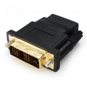 Переходник HDMI DVI Cablexpert A-HDMI-DVI-2, 19F/19M, золотые разъемы, пакет