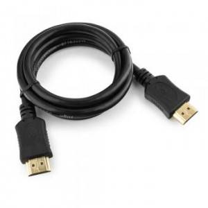 Кабель HDMI Cablexpert CC-HDMI4L-1M, 1м, v1.4, 19M/19M, серия Light, черный, позол.разъемы, экран, пакет