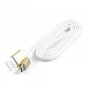 Кабель USB 2.0 Cablexpert CC-mUSBgd1m, AM/microBM 5P, 1м, мультиразъем USB A, силиконовый шнур, разъемы золотой металлик, пакет