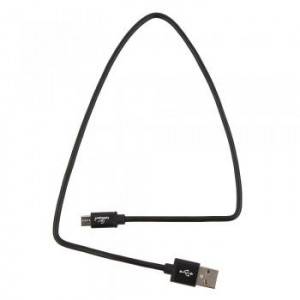 Кабель USB 2.0 Cablexpert CC-S-mUSB01Bk-0.5M, AM/microB, серия Silver, длина 0.5м, черный, блистер