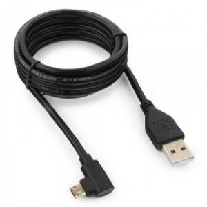 Кабель USB 2.0 Cablexpert CCB-USB2-AMmDM90-6, двусторонний разъем microB, AM/microB 5P, 1.8м, блистер