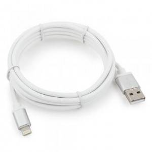 Кабель Cablexpert для Apple CC-S-APUSB01W-1M, AM/Lightning, серия Silver, длина 1.8м, белый, блистер