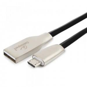 Кабель USB 2.0 Cablexpert CC-G-mUSB01Bk-1.8M, AM/microB, серия Gold, длина 1.8м, черный, блистер