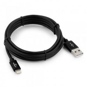 Кабель Cablexpert для Apple CC-S-APUSB01Bk-1.8M, AM/Lightning, серия Silver, длина 1.8м, черный, блистер