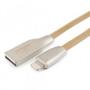 Кабель Cablexpert для Apple CC-G-APUSB01Gd-1M, AM/Lightning, серия Gold, длина 1м, золотой, блистер