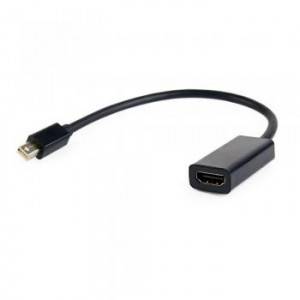 Переходник miniDisplayPort -> HDMI, Cablexpert A-mDPM-HDMIF-02, 20M/19F, кабель 15см, черный, пакет