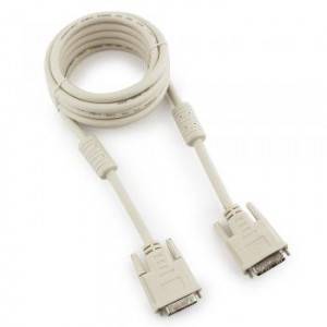 Кабель DVI-D single link Cablexpert CC-DVI-10, 19M/19M, 3.0м, серый, экран, феррит.кольца, пакет