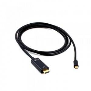 Кабель mDP-HDMI Cablexpert CC-mDP-HDMI-6, 20M/19M, 1.8м, черный, позол.разъемы, пакет