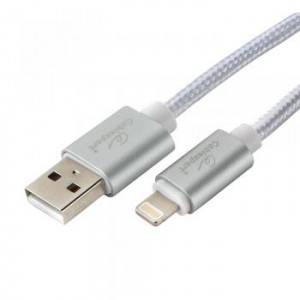 Кабель Cablexpert для Apple CC-U-APUSB02S-3M, AM/Lightning, серия Ultra, длина 3м, серебристый, блистер