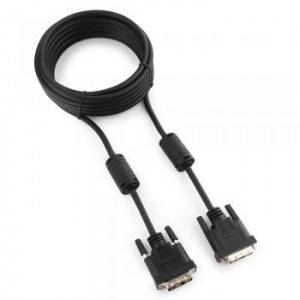 Кабель DVI-D single link Cablexpert CC-DVI-BK-15, 19M/19M, 4.5м, черный, экран, феррит.кольца, пакет