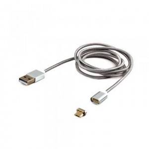 Кабель магнитный USB 2.0 Cablexpert CC-USB2-AMmUMM-1M, AM/ microBM 5P, 1м, алюминиевые разъемы, коробка