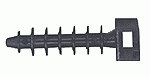 Базы дюбельного типа под стяжки БД 6х35 мм, черные Fortisflex 61082