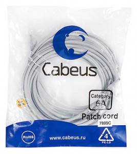 Патч-корд Cabeus PC-UTP-RJ45-Cat.6a-10m-LSZH