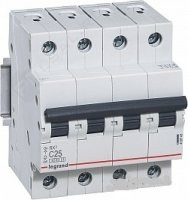 LEGRAND 419742 Автоматический выключатель серия RX3, C20A, 20A, 4-полюсный