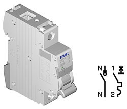 Efapel 55116 5CP Выключатель автоматический МСВ 1Р+N 4,5kA - C - 16A