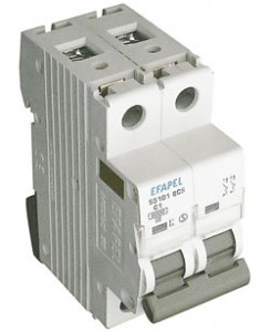 Efapel 55125 6CS Выключатель автоматический МСВ 1Р+N 6kA - C - 25A