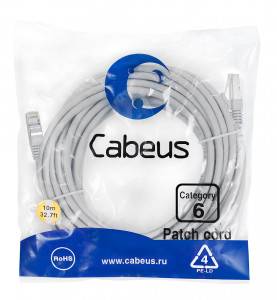 Патч-корд Cabeus PC-FTP-RJ45-Cat.6-10m-LSZH