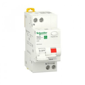 Выключатель автоматический дифференциального тока (ДИФ) RESI9 1P+N С 40А 6000А 30мА тип AС SchE R9D25640