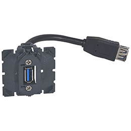 LEGRAND 067372 Розетка USB, укомплектованная кабелями, Celiane