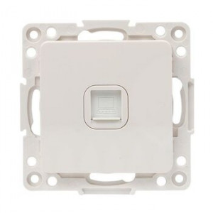 Механизм розетки RJ-45 1-м Стокгольм бел. PROxima EKF EYK01-035-10