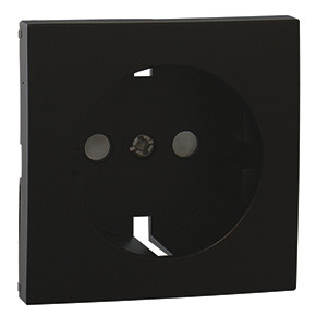 Efapel 90632 TPM Лицевая панель для розетки 2к+з с защитными шторками, черный