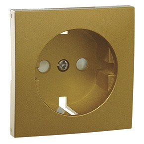Efapel 90632 TDU Лицевая панель для розетки 2к+з с защитными шторками, золото